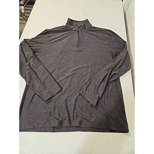 FLX 1/4 zip long sleeve active top size large Black Base Layer (1570